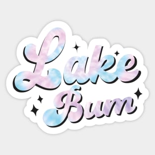 Lake Bum Summer Vacation Sticker